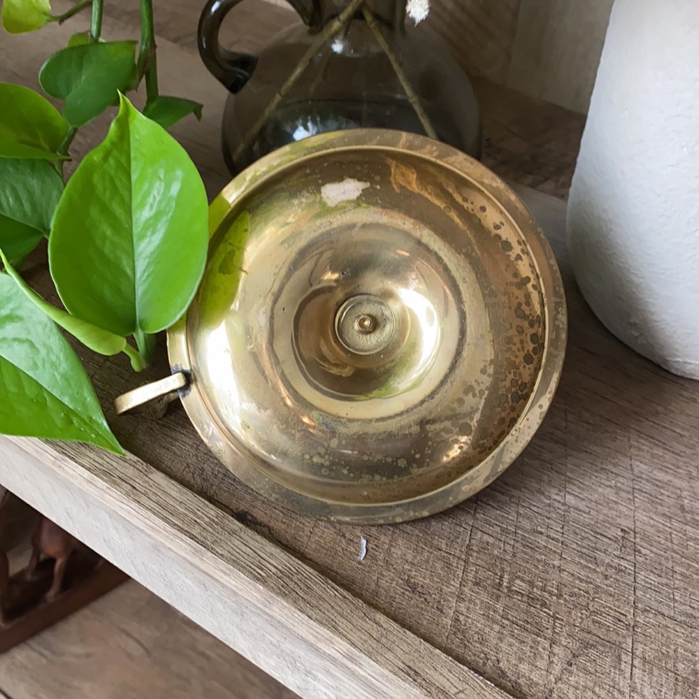 Brass candlestick - Picture 4 of 7